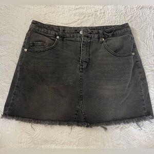 Wild Fable frayed denim mini skirt
